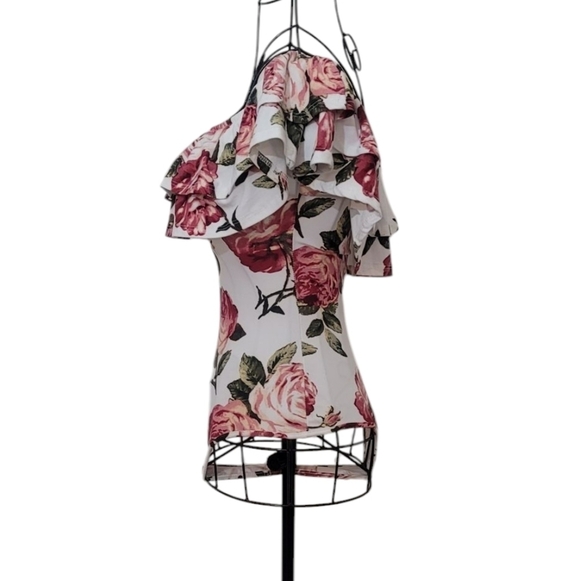 Rue 21 Floral Off-Shoulder Bodysuit - Picture 4 of 7